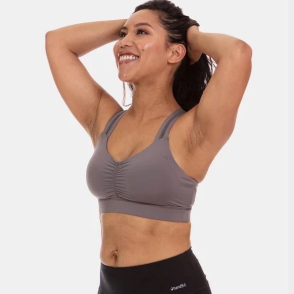 New HANDFUL Y-Back Bra M Magnetic Grey Small - Picture 3 of 9